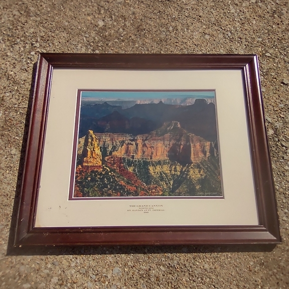 Vintage framed picture Grande canyon Mt Hayden - Picture 3 of 14